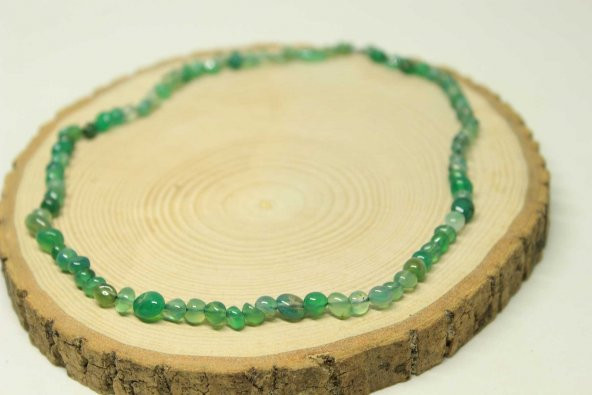 Akik Taşı Doğal Parçalar Kolye (Klipsli) (25522) - Resim 3