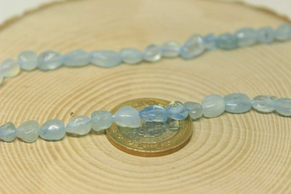 Akuamarin Taşı Doğal Dizi (25545) - Resim 2