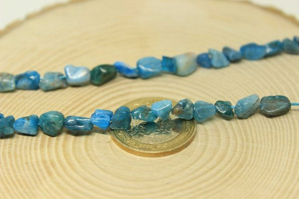 Apatit Taşı Doğal Parçalar Kolye (Klipsli) (25487) - Resim 2