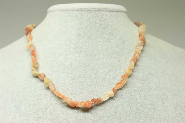 Güneş Taşı Doğal Parçalar Kolye (Klipsli) (25507) ürün görseli