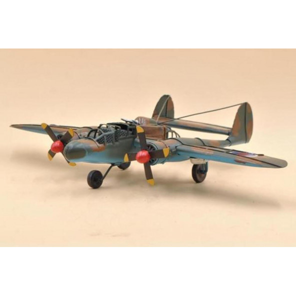 Jayland Metal Eskitilmiş Retro Klasik Pervaneli Uçak ürün görseli