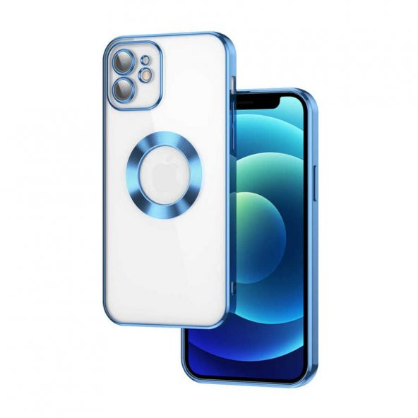 ​​​​​​Apple iPhone 12 Omega Kamera Korumalı Logo Gösteren Kılıf - 6