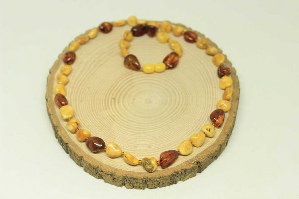 Kehribar Büyük Kolyesi (24650) - Resim 2