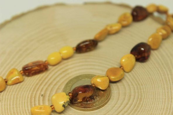 Kehribar Büyük Kolyesi (24650) - Resim 3