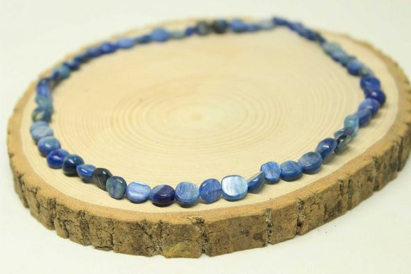 Kyanit Taşı Doğal Parçalar Kolye (Klipsli) (25452) - Resim 3