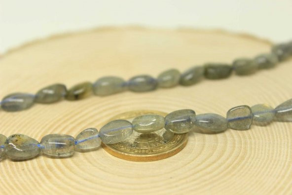 Labradorit Taşı Doğal Parçalar Kolye (Klipsli) (25437) - Resim 2