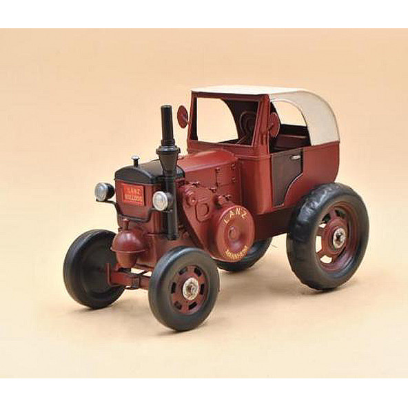 Jayland Metal Eskitilmiş Retro Klasik Kırmızı Traktör ürün görseli