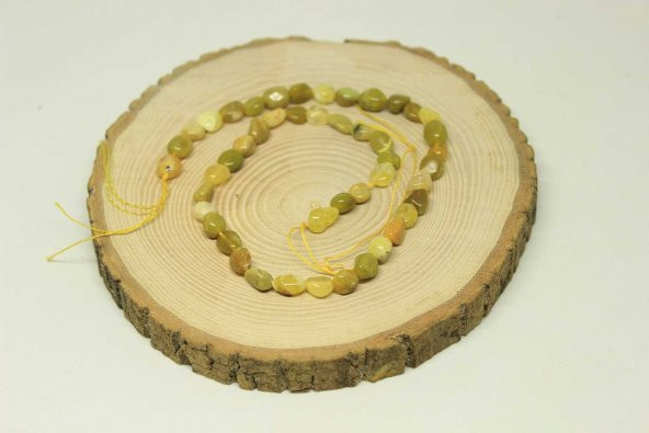 Sarı & Yeşil Opal Taşı Doğal Dizi (25425) ürün görseli