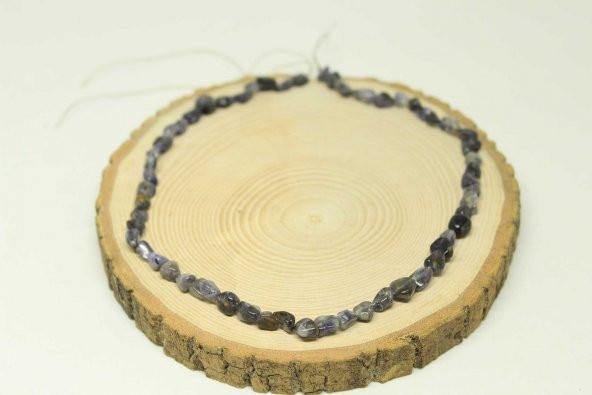 Su Safiri (İyolit) Taşı Doğal Dizi (25410) - Resim 2