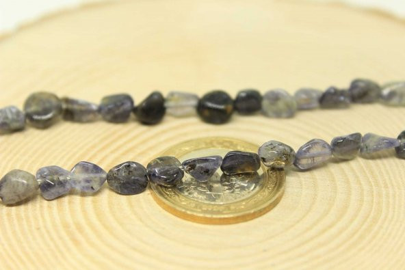 Su Safiri (İyolit) Taşı Doğal Dizi (25410) - Resim 3