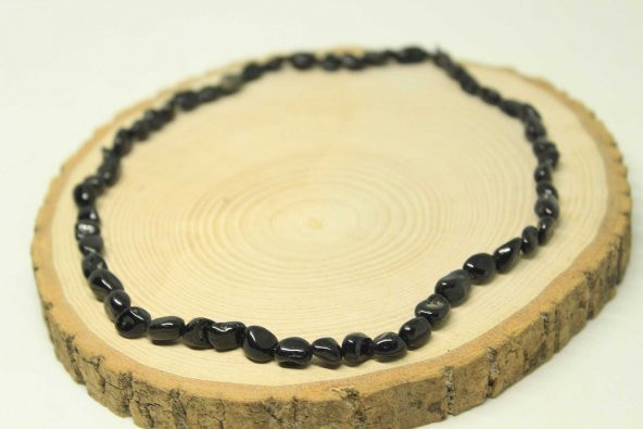 Turmalin Taşı Doğal Parçalar Kolye (Klipsli) (25477) - Resim 3