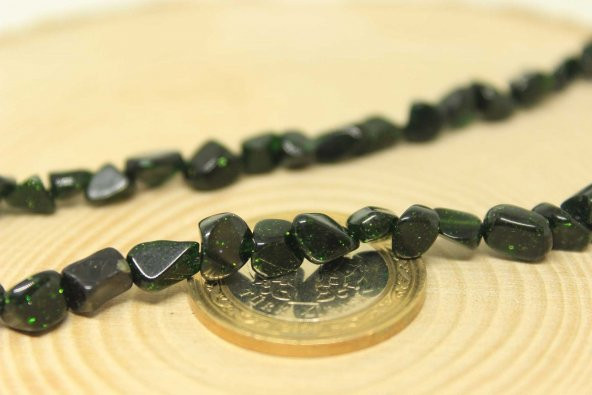 Yıldız Taşı Koyu Yeşil Doğal Dizi (25515) - Resim 3