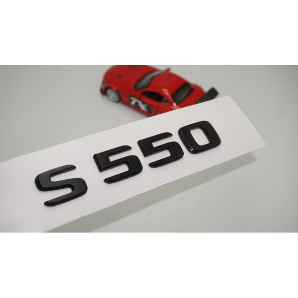 S 550 Bagaj Parlak Siyah ABS 3M 3D Yazı Logo
