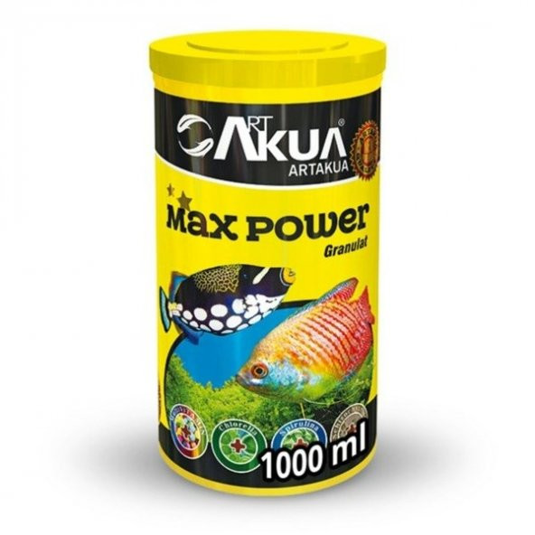 Artakua Max Power Granül Balık Yemi 1000 ML - 400 GR