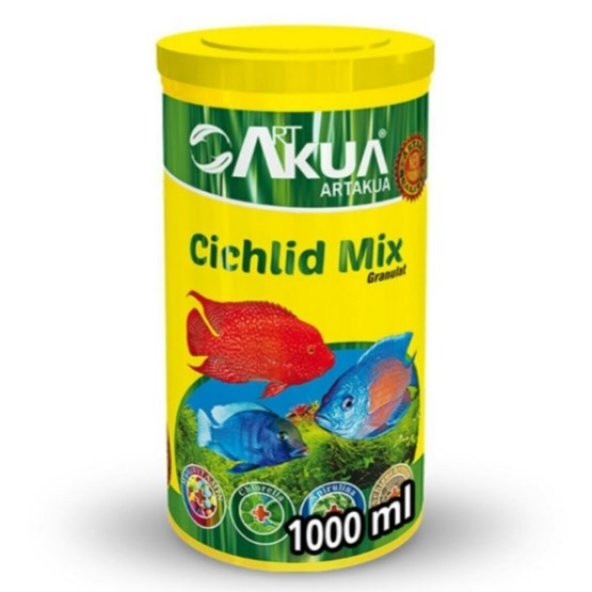 Artakua Cichlid Mix Balık Yemi 1000 ML - 400 GR