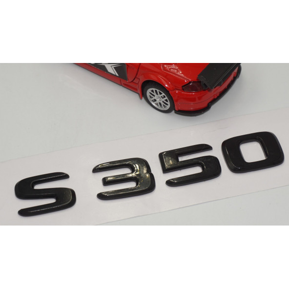 S 350 Bagaj Parlak Siyah ABS 3M 3D Yazı Logo - 3