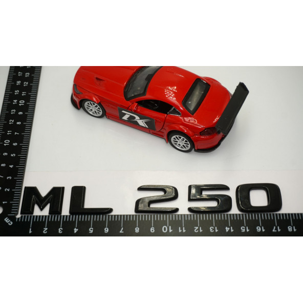 ML 250 Bagaj Parlak Siyah ABS 3M 3D Yazı Logo - 5