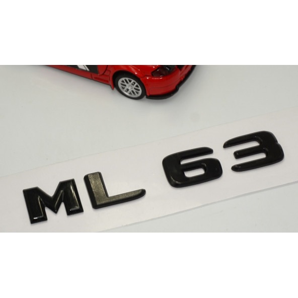 ML 63 Bagaj Parlak Siyah ABS 3M 3D Yazı Logo - Resim 3
