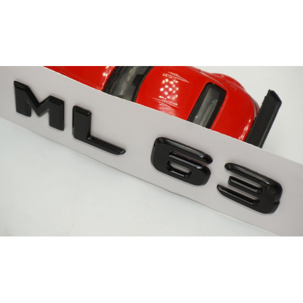 ML 63 Bagaj Parlak Siyah ABS 3M 3D Yazı Logo - Resim 4