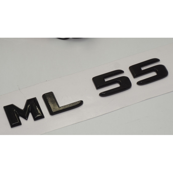 ML 55 Bagaj Parlak Siyah ABS 3M 3D Yazı Logo - Resim 3