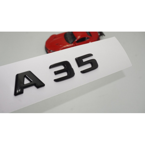 A 35 Bagaj Parlak Siyah ABS 3M 3D Yazı Logo