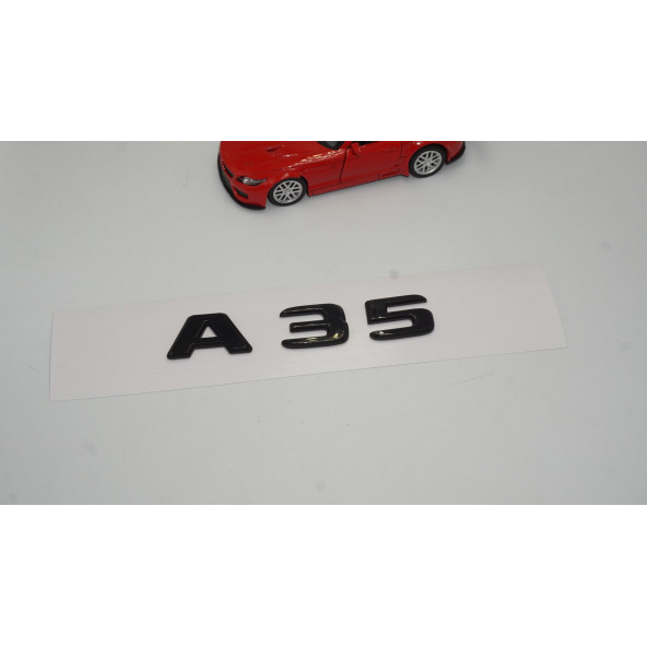 A 35 Bagaj Parlak Siyah ABS 3M 3D Yazı Logo - 2