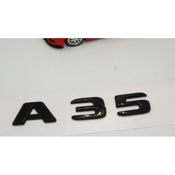 A 35 Bagaj Parlak Siyah ABS 3M 3D Yazı Logo - 3