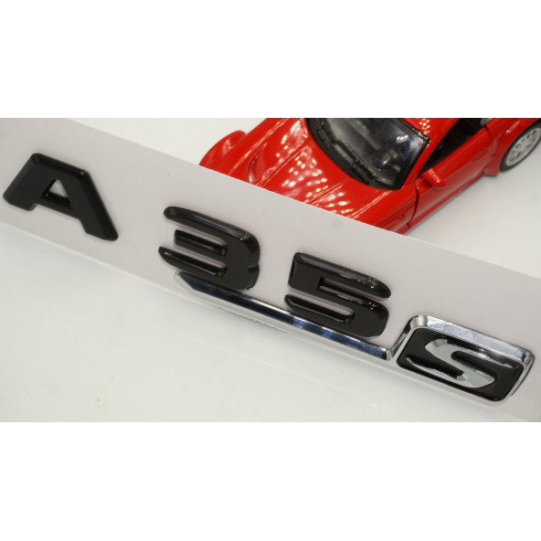 A 35S Bagaj Parlak Siyah ABS 3M 3D Yazı Logo - Resim 4