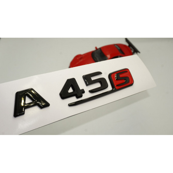 A 45S Bagaj Parlak Siyah ABS 3M 3D Yazı Logo