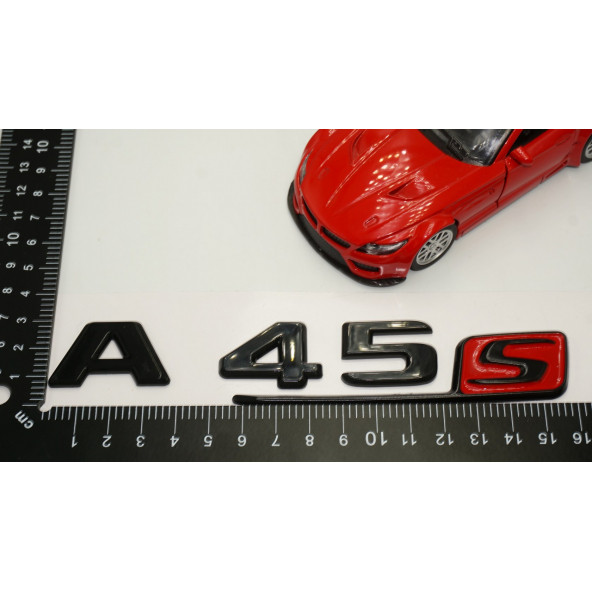 A 45S Bagaj Parlak Siyah ABS 3M 3D Yazı Logo - 5