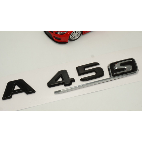 A 45S Bagaj Parlak Siyah ABS 3M 3D Yazı Logo - Resim 3