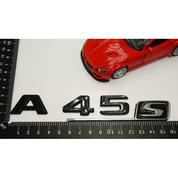 A 45S Bagaj Parlak Siyah ABS 3M 3D Yazı Logo - Resim 5