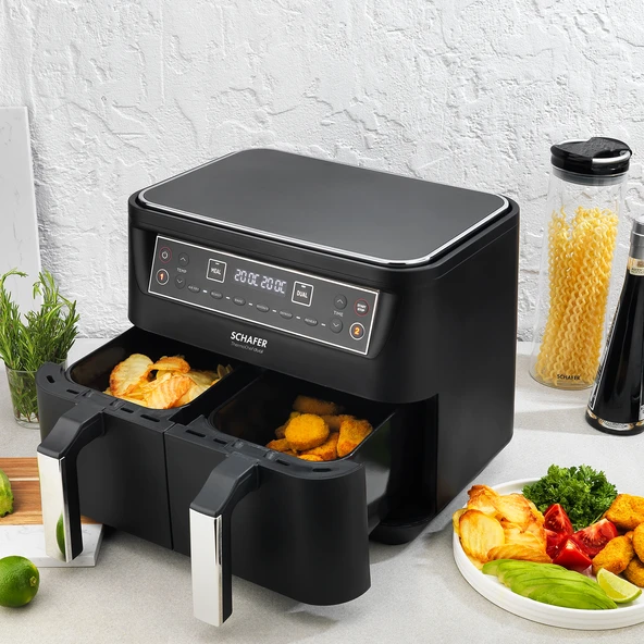 Schafer Thermochef Dual Dijital Airfryer/Sıcak Hava Fritözü - 4