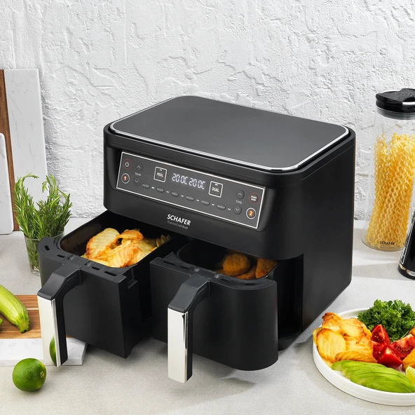 Schafer Thermochef Dual Dijital Airfryer/Sıcak Hava Fritözü - 5