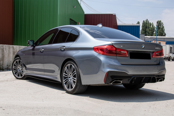 BMW 5 SERİSİ G30 M PERFORMANCE DİFÜZÖR PARLAK SİYAH 2016-2019 - 3