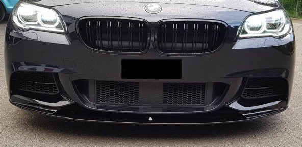 BMW F10 M TECH / M PERFORMANCE ÖN TAMPON ALT LİP PARLAK SİYAH - Resim 2