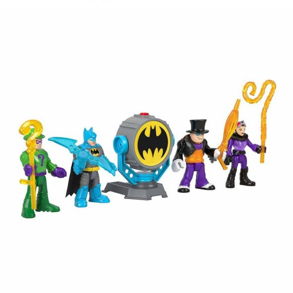 Imaginext Batman Dc Super Friends Bat Tech Bat-Signal Figür Seti - HFD47 - 8