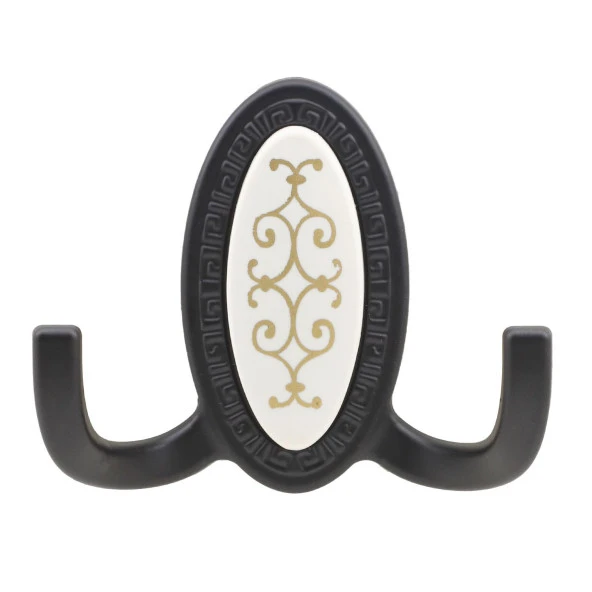 Seçil Vestiyer Duvar Askısı Dolap Elbise Askılığı Mat Siyah Metal Askı - Resim 5