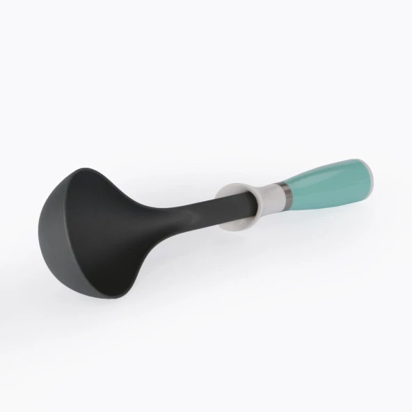 Plastik Kepçe Çorba Kepçesi Sos Çorba Kepçesi 32 cm Yeşil - 2