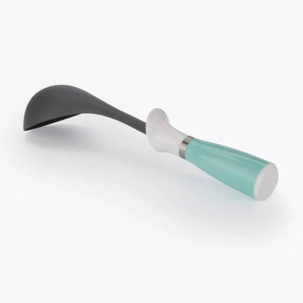 Plastik Kepçe Çorba Kepçesi Sos Çorba Kepçesi 32 cm Yeşil - 4