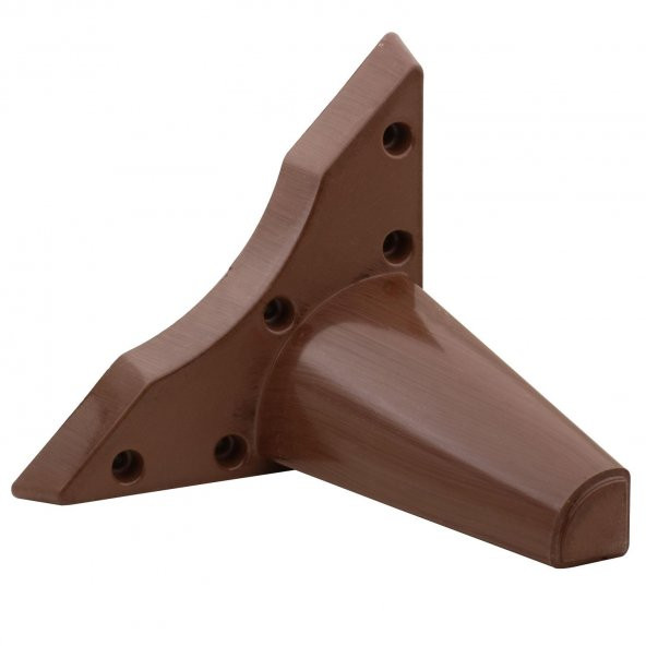 Mobilya Kanepe Sehpa Puf Koltuk Ayağı Kahverengi Baza Ayak 14 cm - 3