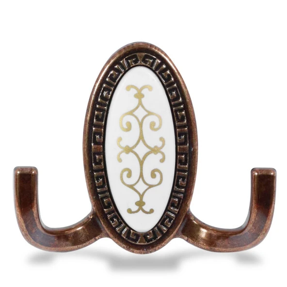 Seçil Vestiyer Duvar Askısı Dolap Elbise Askılığı Antik Bakır Metal Askı - Resim 4