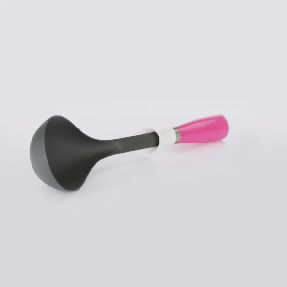 Plastik Kepçe Çorba Kepçesi Sos Çorba Kepçesi 32 cm Pembe