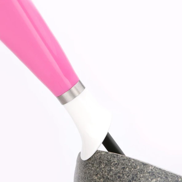 Plastik Kepçe Çorba Kepçesi Sos Çorba Kepçesi 32 cm Pembe - 4