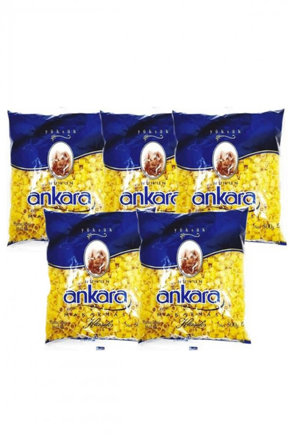 Ankara Yüksük Makarna 500gr X 5 Adet