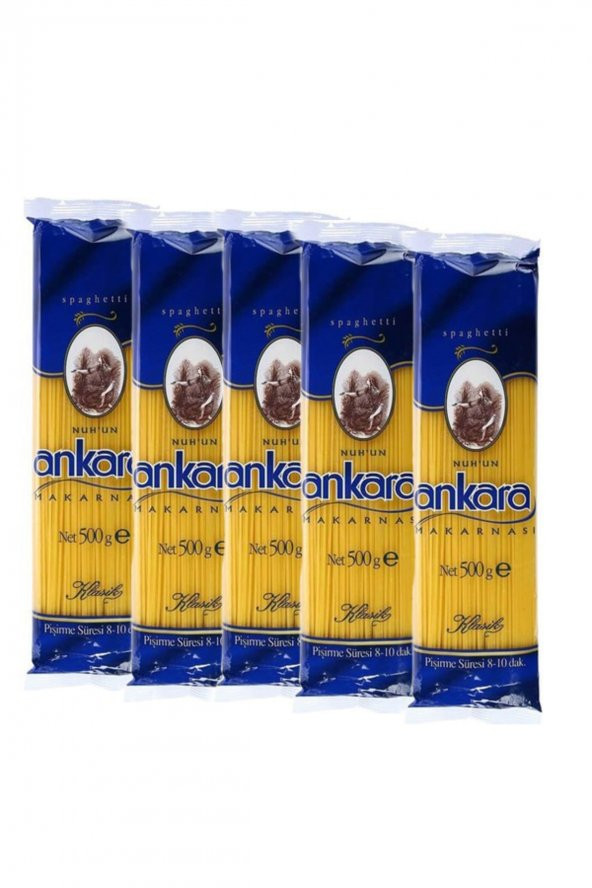 Ankara Spagetti Makarna 500gr X 5 Adet