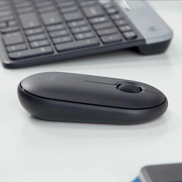 Logitech M350 Pebble Kablosuz Mouse Siyah - 2