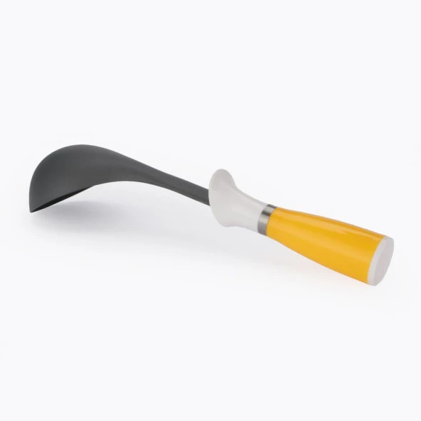 Plastik Kepçe Çorba Kepçesi Sos Çorba Kepçesi 32 cm Sarı - 2