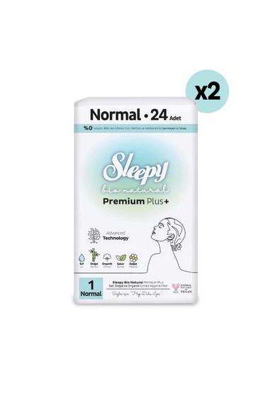 Sleepy Bio Natural Premium Plus Hijyenik Ped Normal 48 Adet Ped - 2