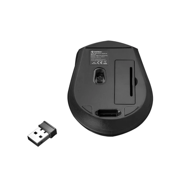 Everest KM-6176 OFFICAL Siyah Kablosuz Combo Q Multimedia Klavye + Mouse Set - 6